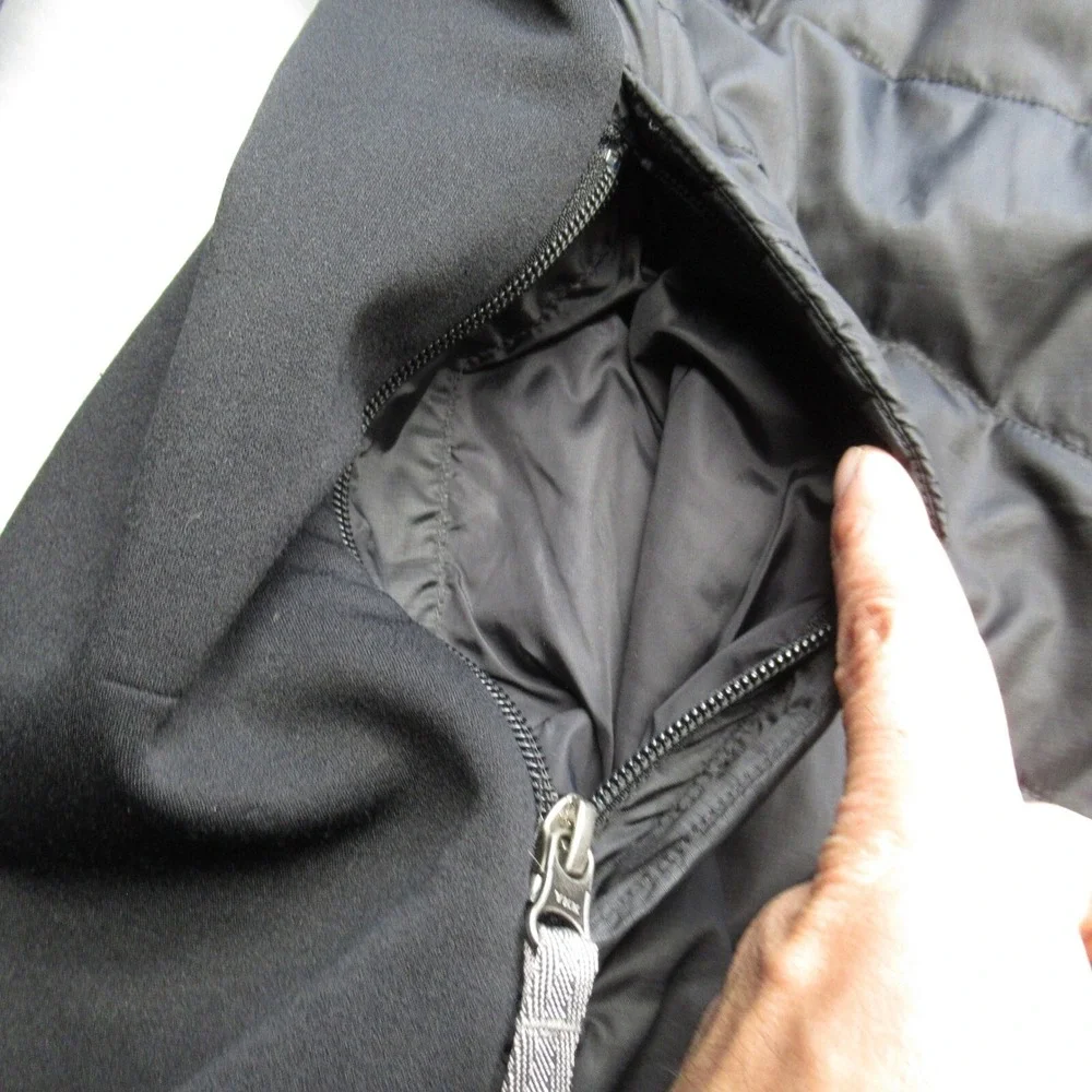 The North Face Jacket Mens XL Black Hybrid Insulated Full Zip Puffer Hiking